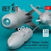 RESKIT RS48-0562 AGM-62 Walleye I missiles (2 pcs) with AN/AWG-16 data link pod (1 pcs) (A-4, A-6, A-7, F-4, F/A-18) (3D Printed) (1/48)